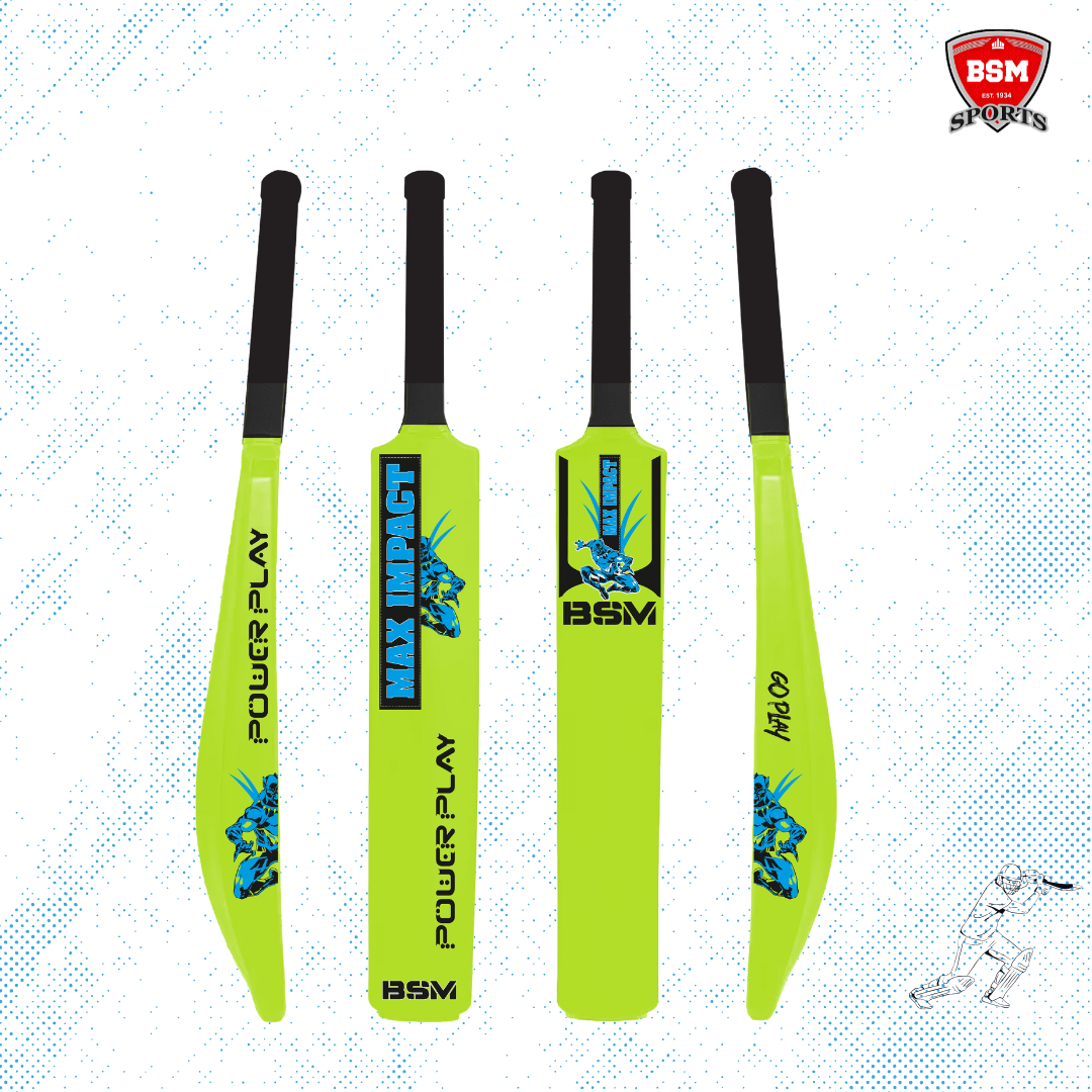 BSM Neon Green Max Impact Polymer Bat