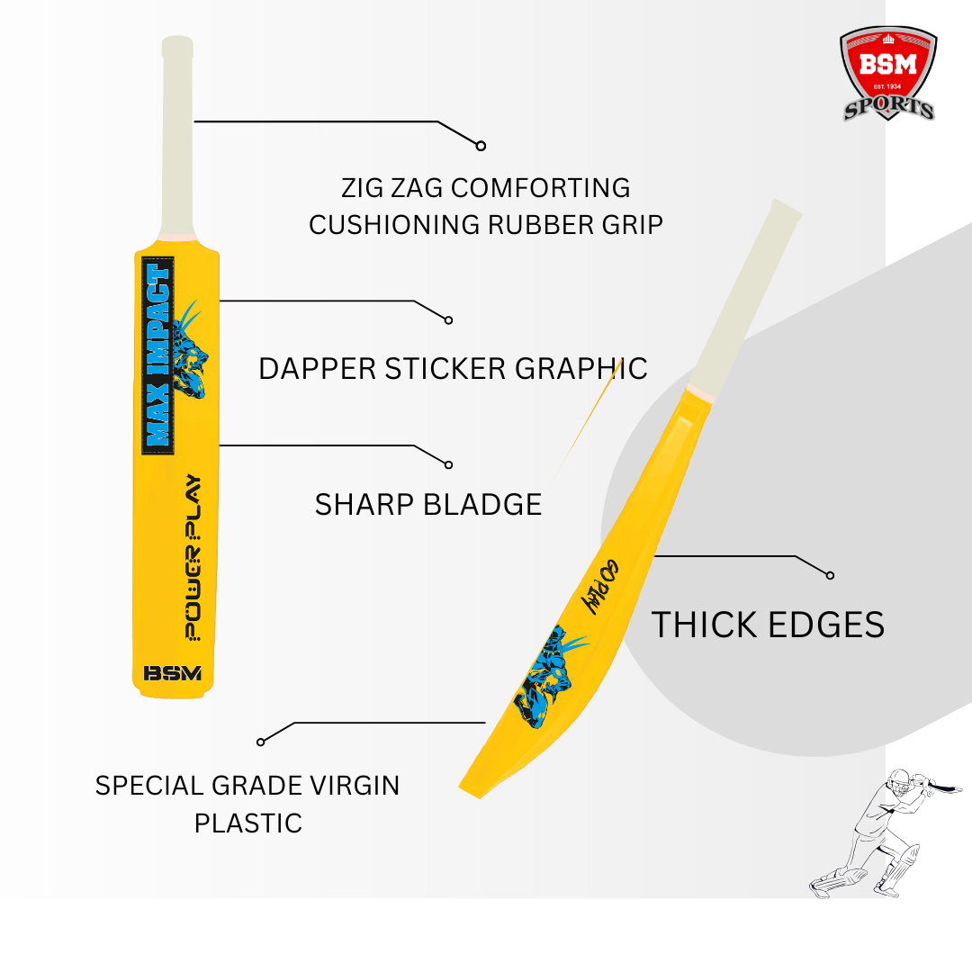 BSM Yellow MAXIMPACT Polymer Bat - Image 5