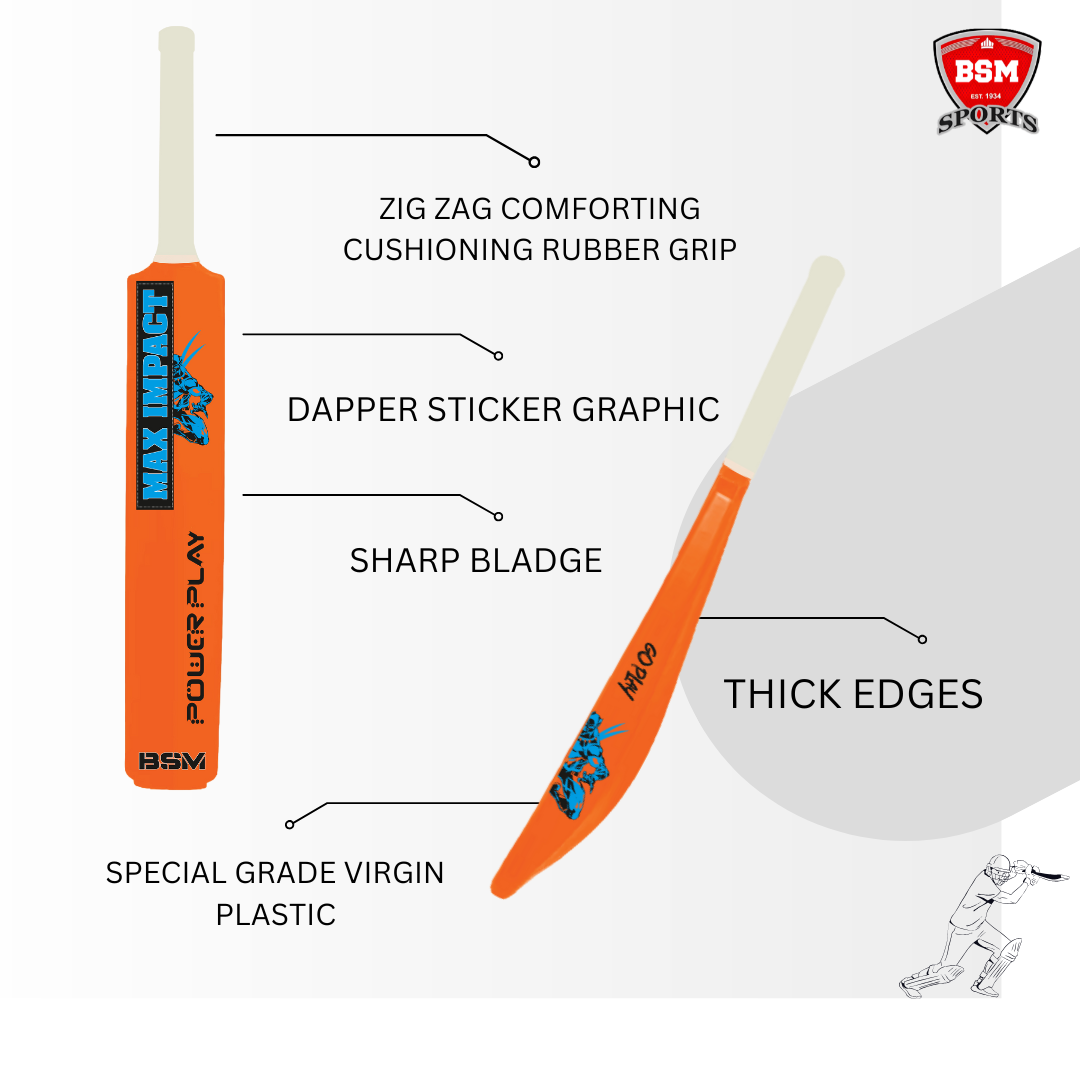 BSM Orange MAXIMPACT Polymer Bat - Image 3