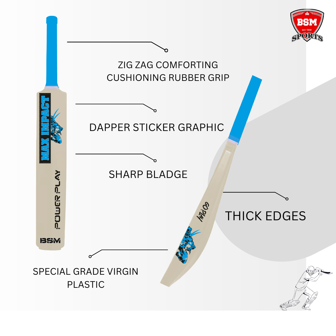 BSM White MAXIMPACT Polymer Bat - Image 3
