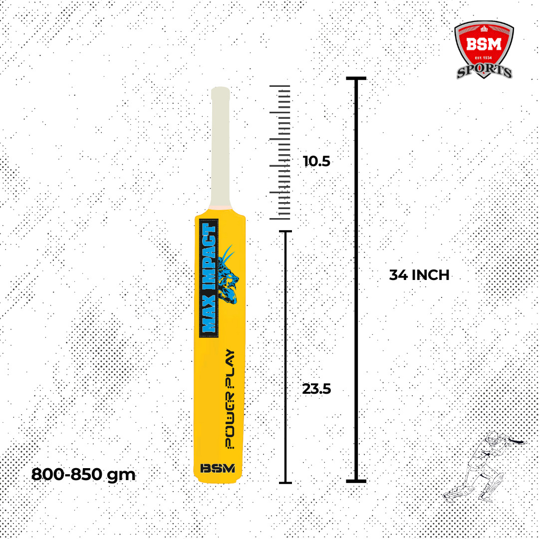 BSM Yellow MAXIMPACT Polymer Bat - Image 4