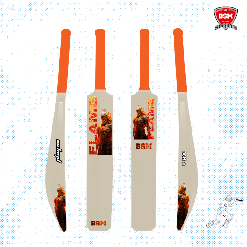BSM White Flame Polymer Bat