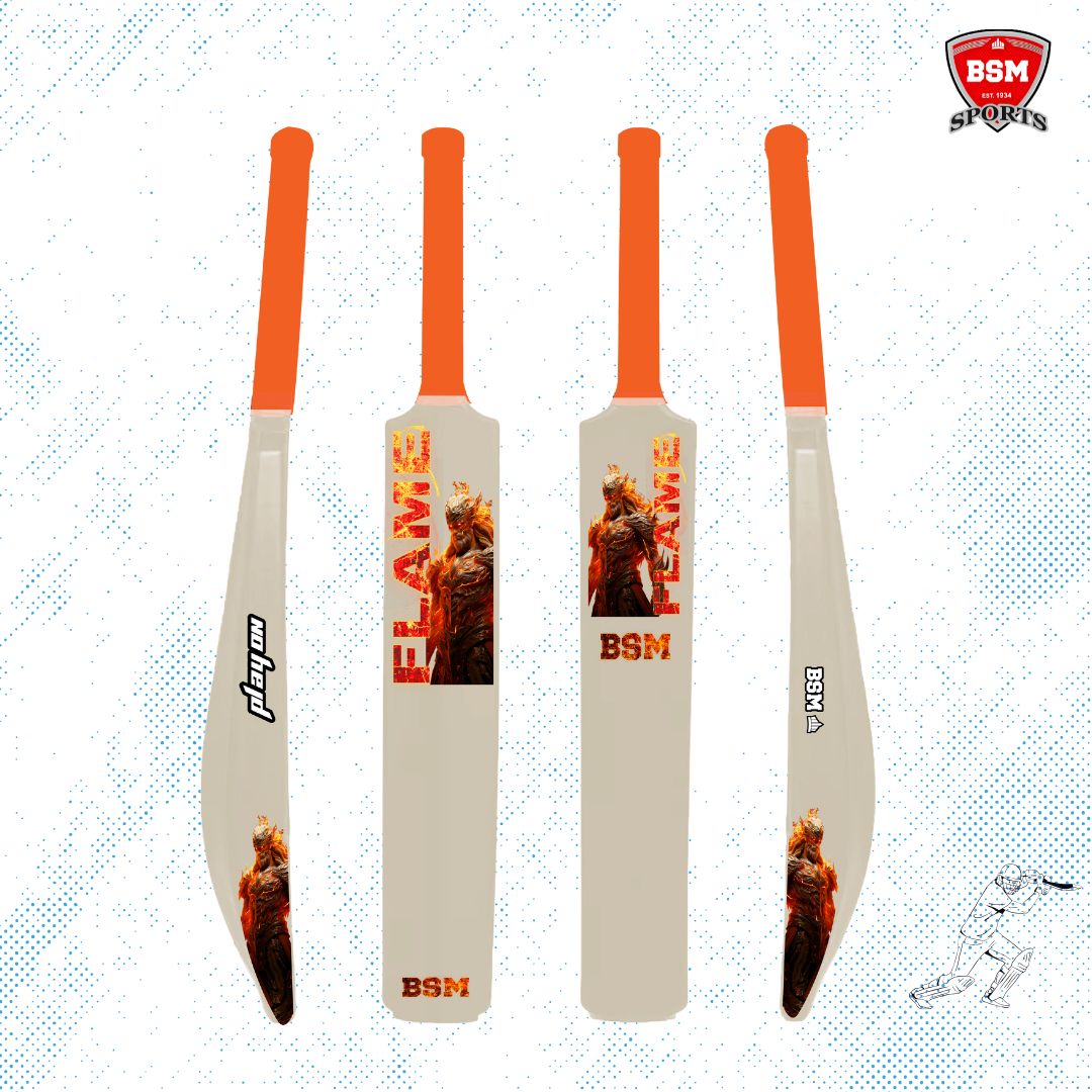 BSM White Flame Polymer Bat