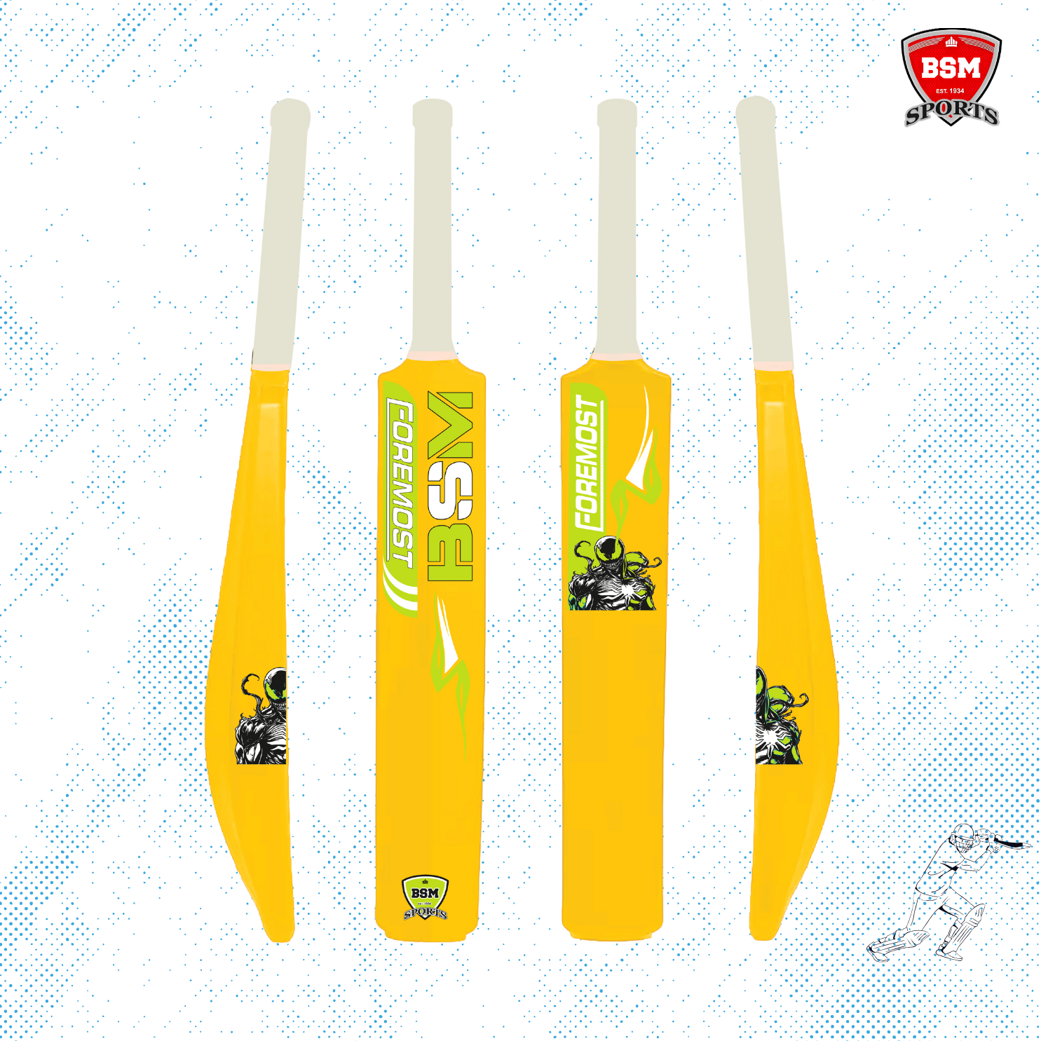 BSM Yellow Foremost Polymer Bat