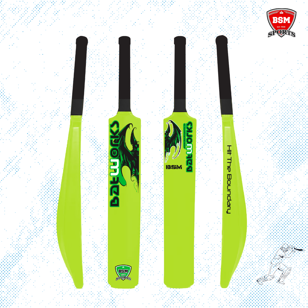 BSM Neon Green Batworks Polymer Bat