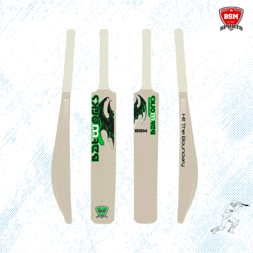 BSM White Batworks Polymer Bat