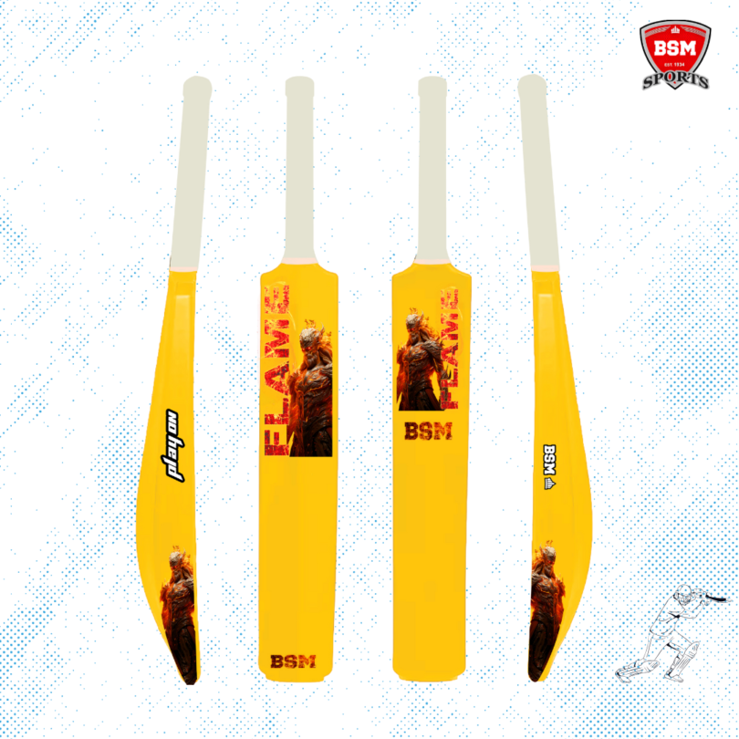 BSM Yellow Flame Polymer Bat