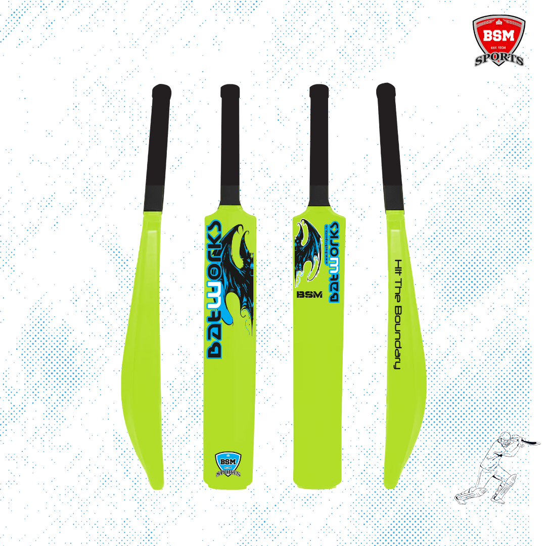 BSM Neon Green Batworks Polymer Bat