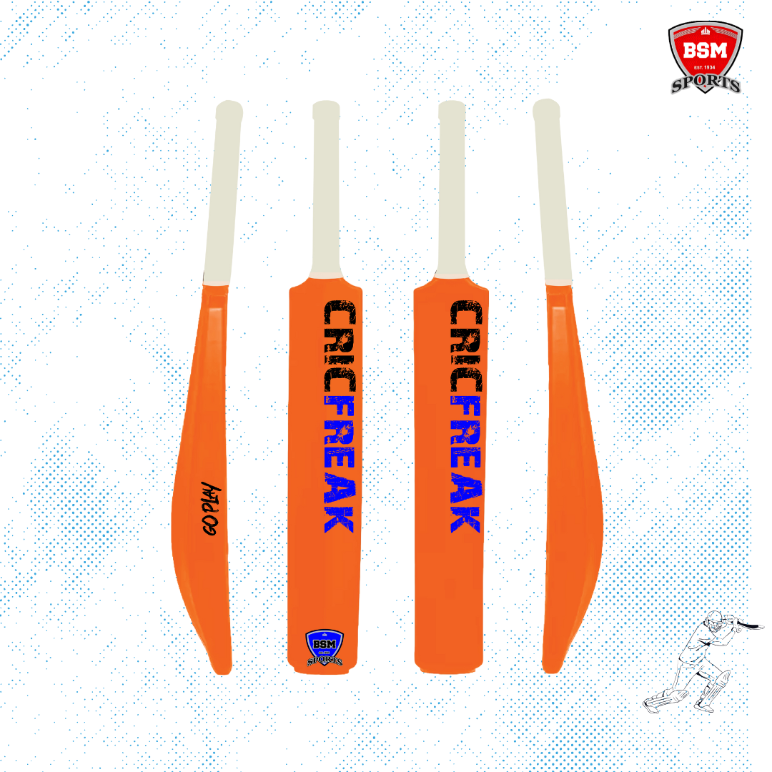BSM Orange CricFreak Polymer Bat