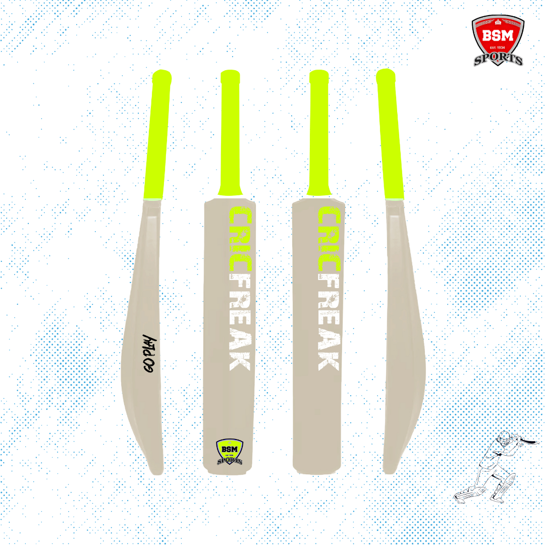 BSM White CricFreak polymer Bat
