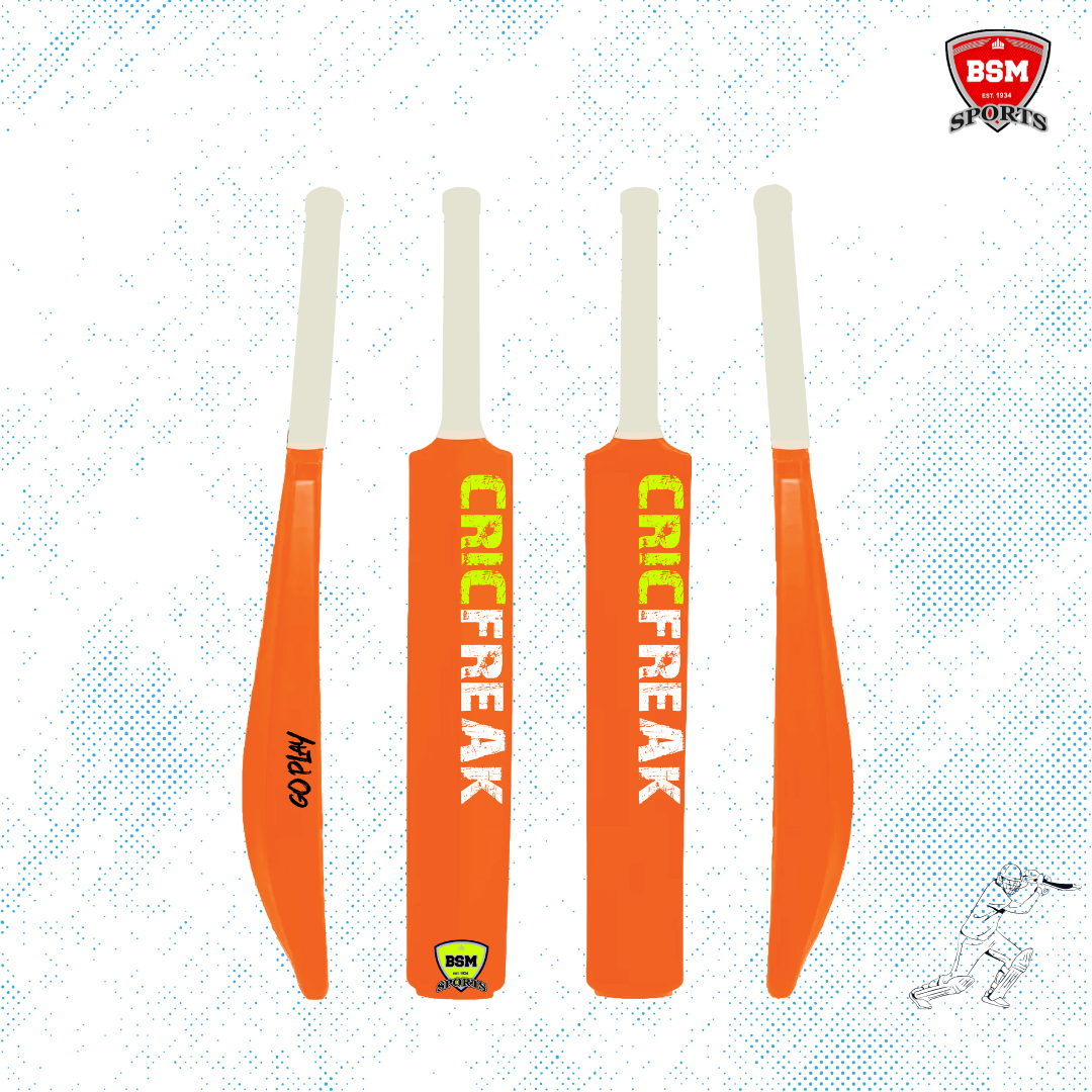 BSM Orange CricFreak Polymer Bat