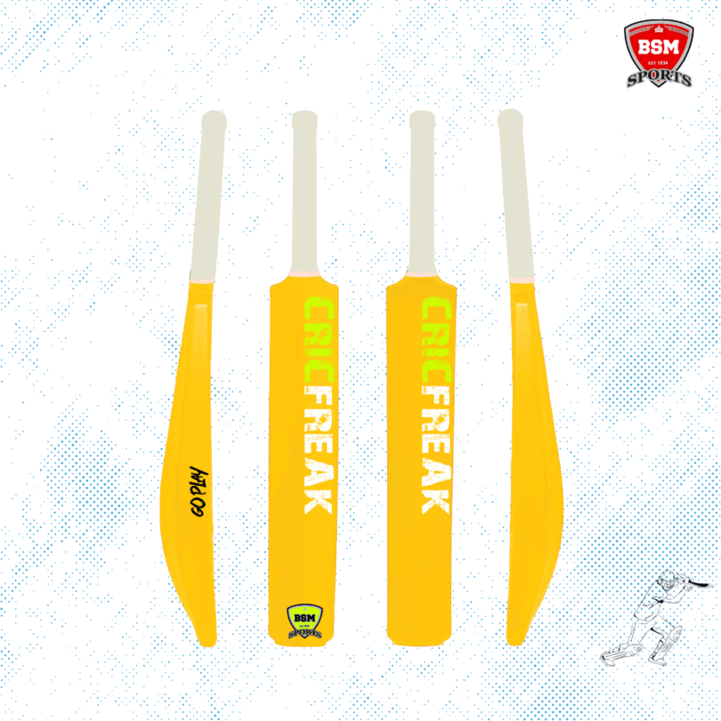 BSM Yellow CricFreak Polymer Bat