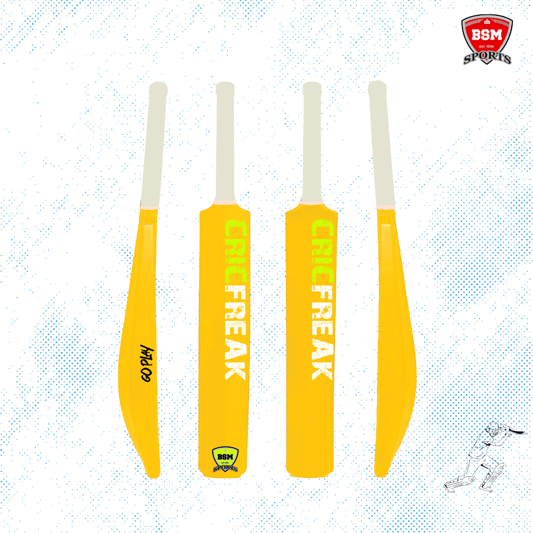 BSM Yellow CricFreak Polymer Bat