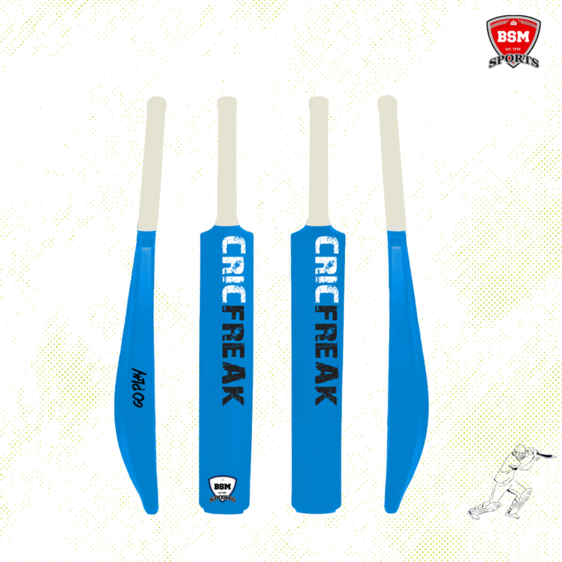 BSM Light Blue CricFreak Polymer Bat