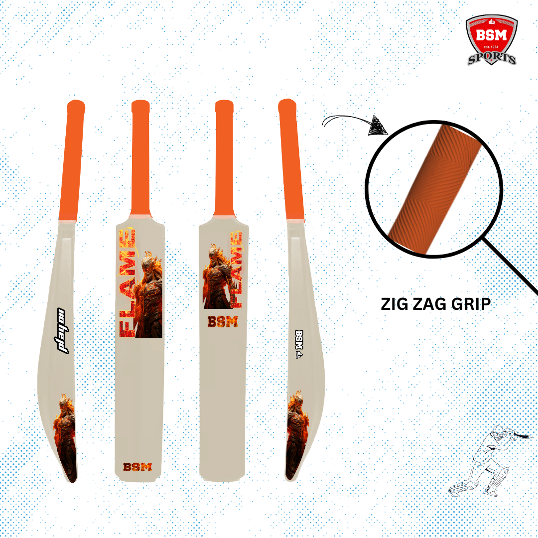 BSM White Flame Polymer Bat - Image 4