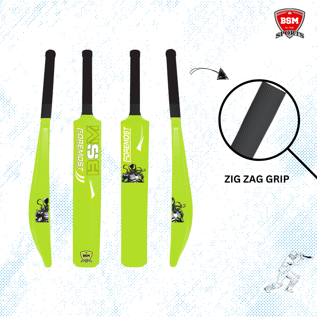 BSM Foremost Neon Green Polymer Bat - Image 3
