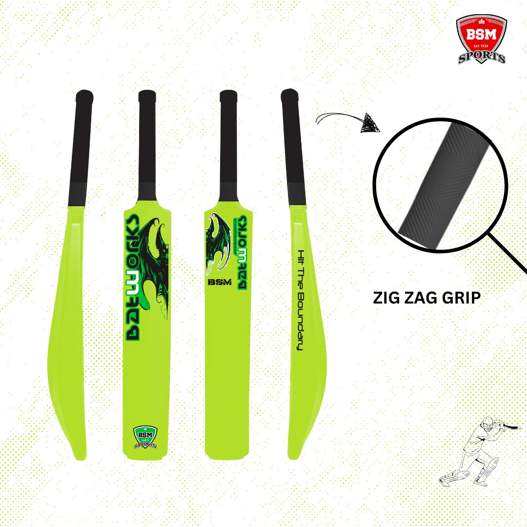BSM Neon Green Batworks Polymer Bat - Image 4