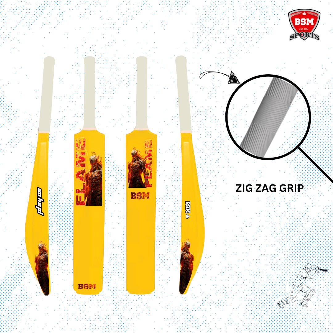 BSM Yellow Flame Polymer Bat - Image 4