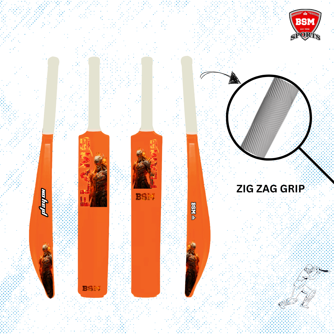 BSM Orange Flame Polymer bat - Image 3