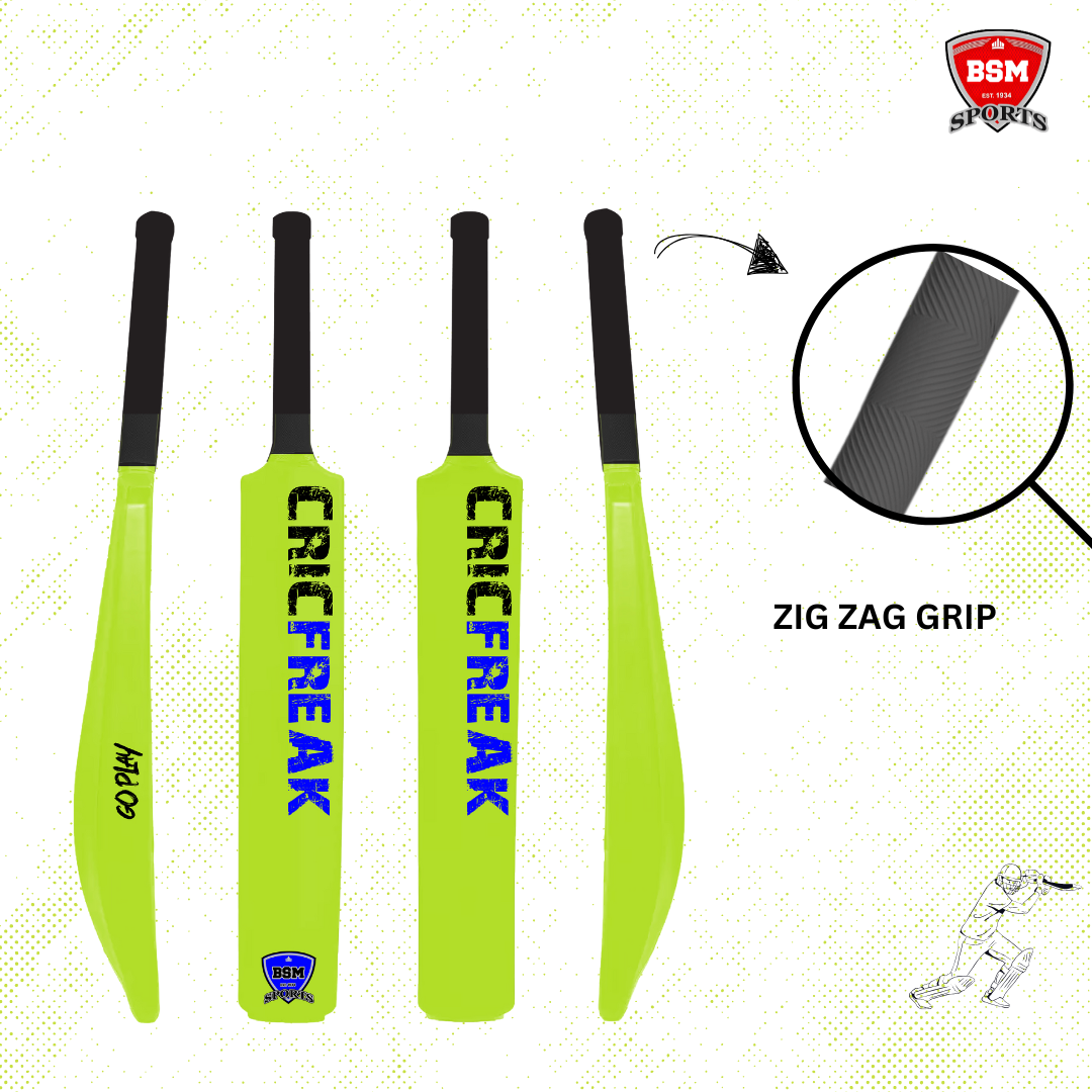 BSM Neon Green CricFreak Polymer Bat - Image 2
