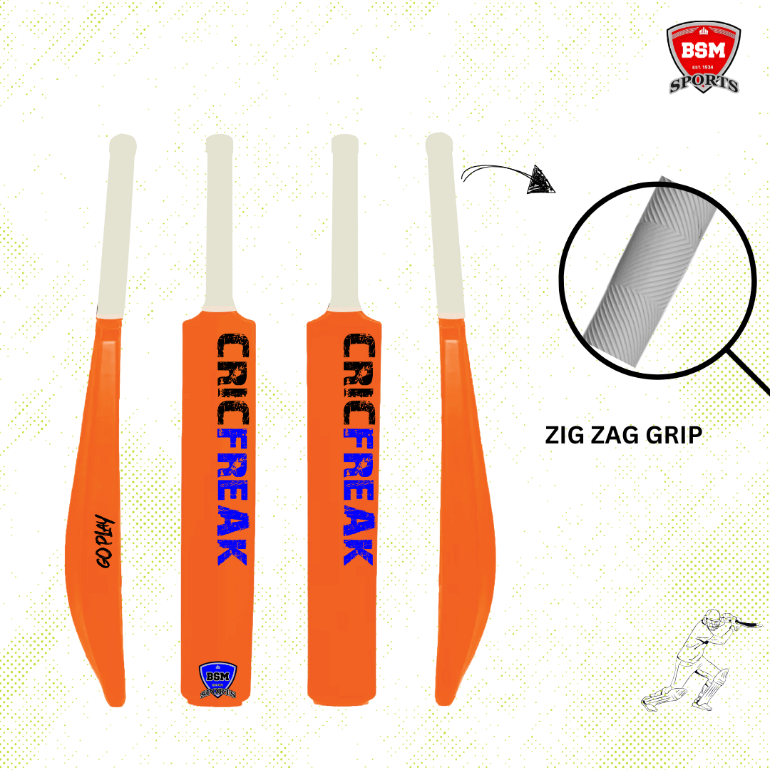 BSM Orange CricFreak Polymer Bat - Image 4