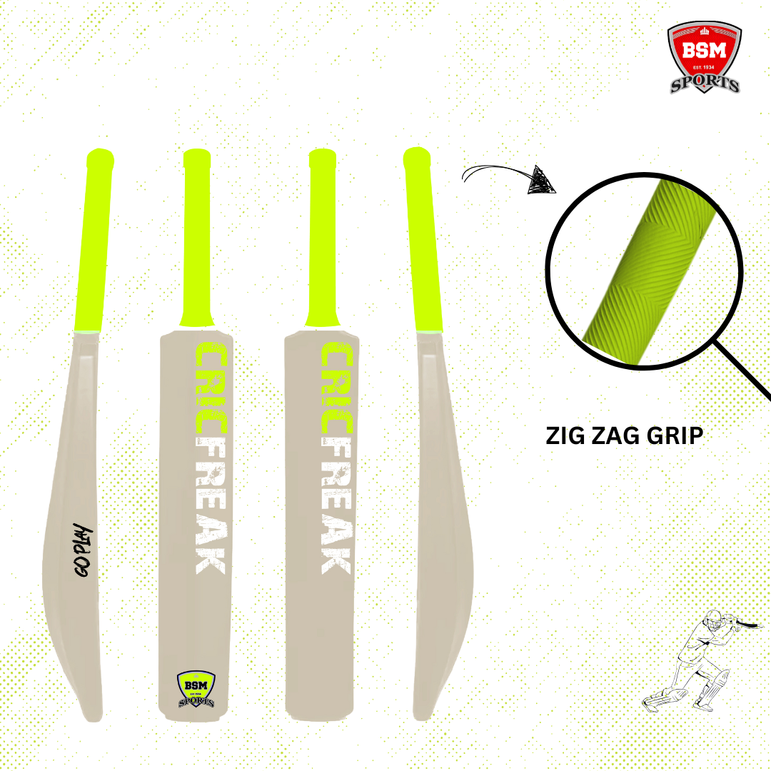 BSM White CricFreak polymer Bat - Image 3