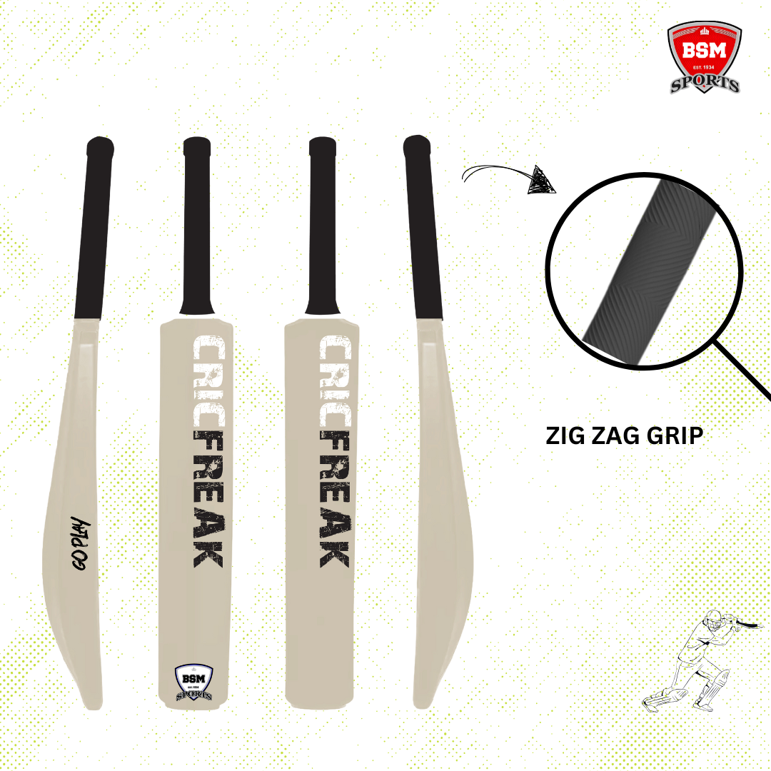 BSM White CricFreak Polymer Bat - Image 4