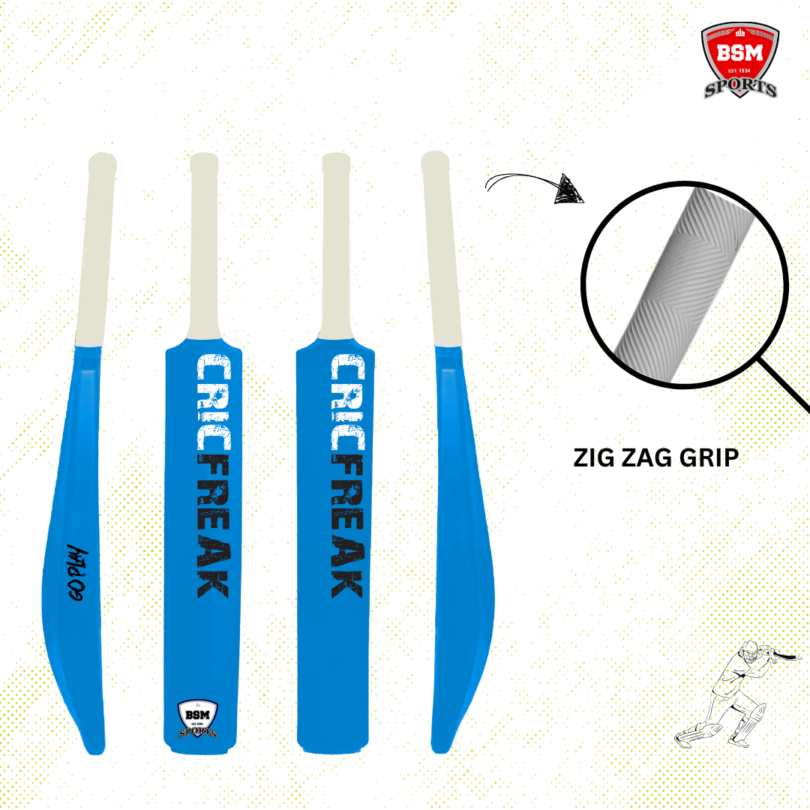BSM Light Blue CricFreak Polymer Bat - Image 4