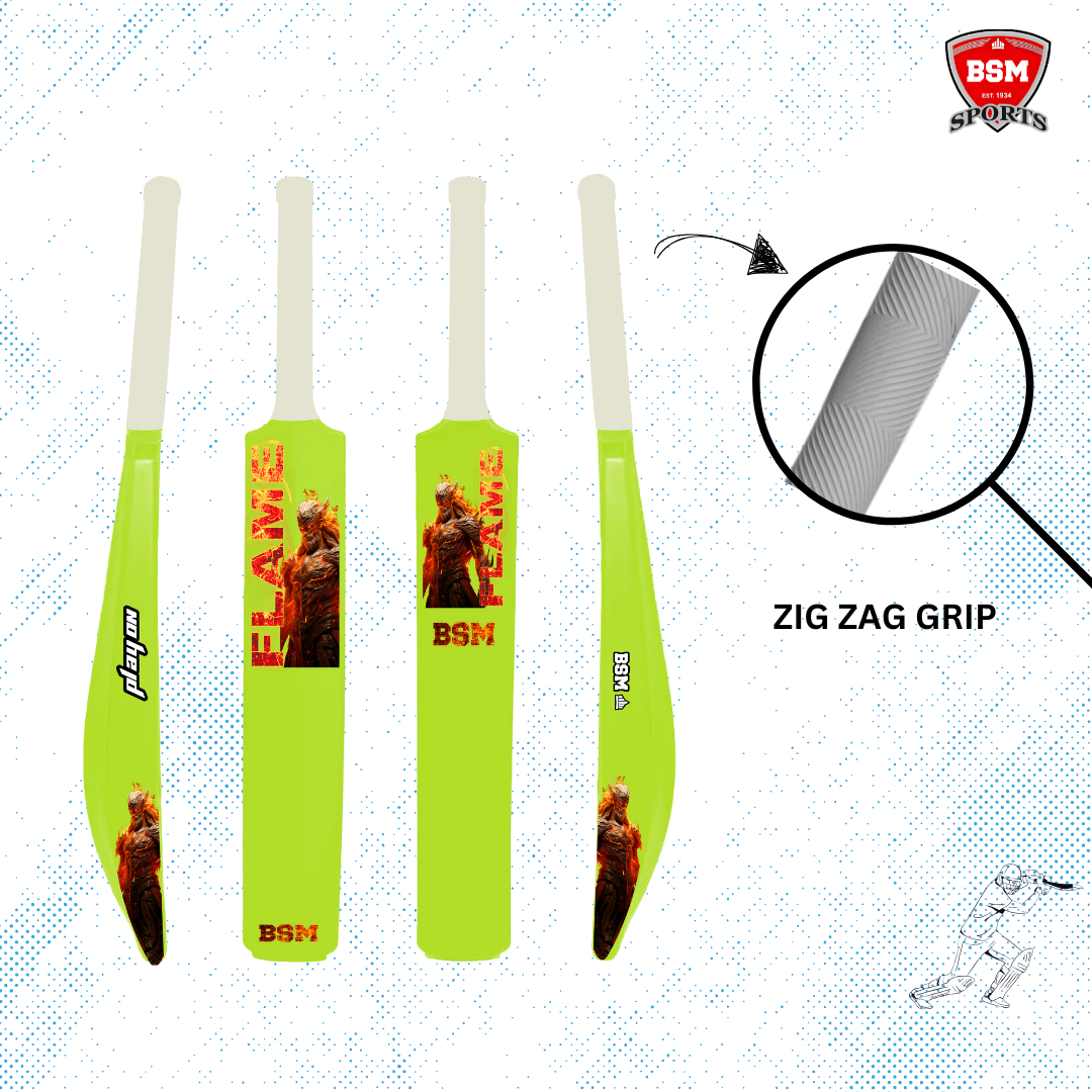 BSM Green Neon Flame Polymer Bat - Image 2