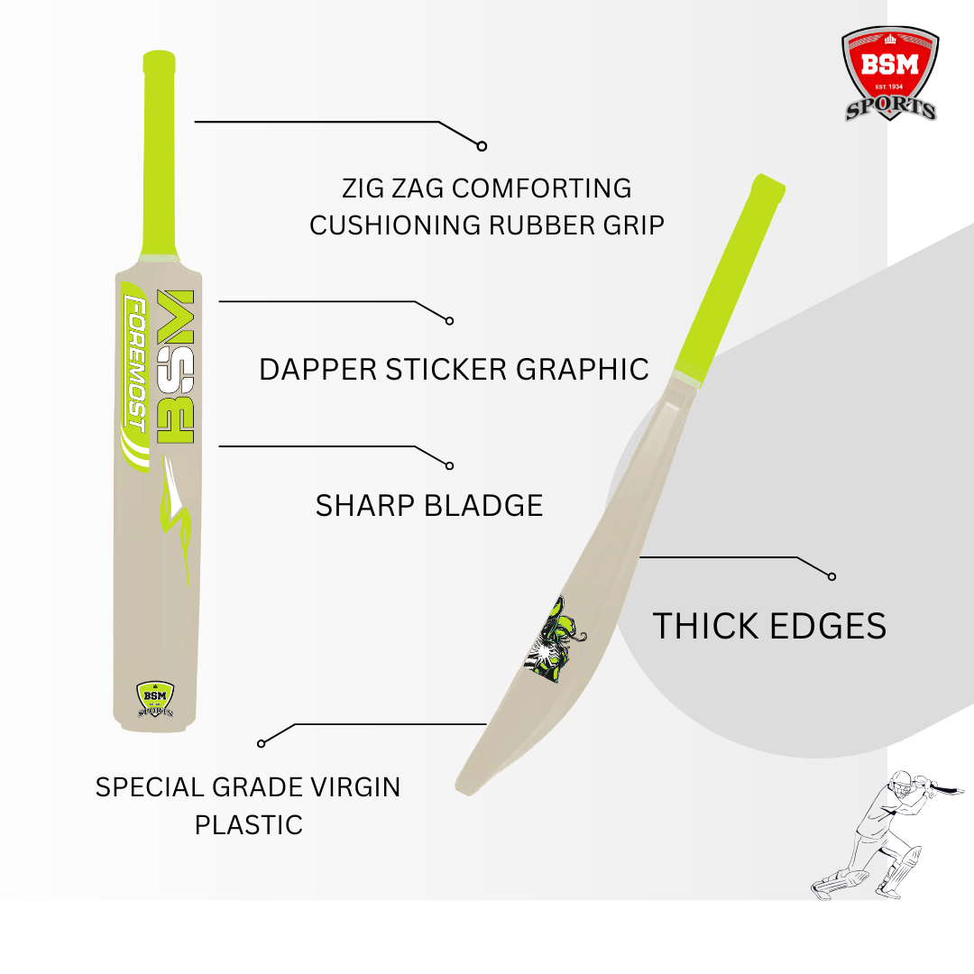 BSM White Foremost Polymer Bat - Image 2