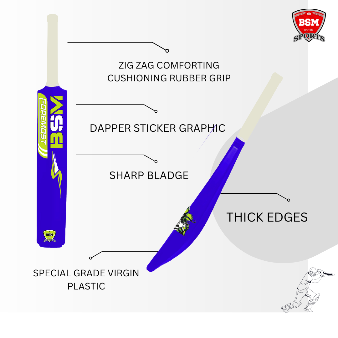 BSM Blue Foremost Polymer Bat - Image 3