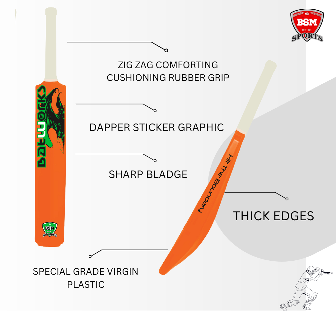 BSM Orange Batworks Polymer Bat - Image 3