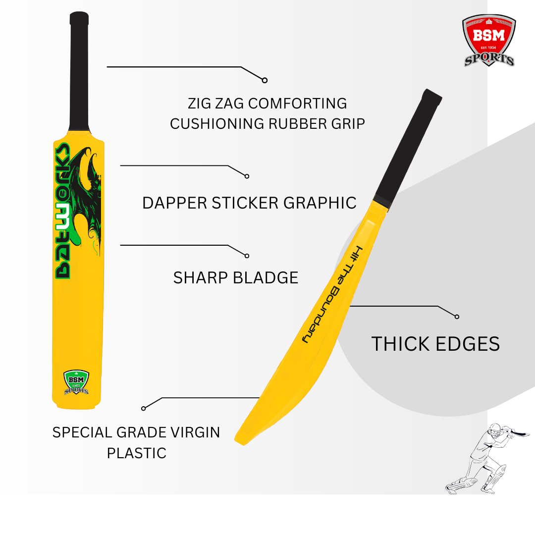 BSM Yellow Batworks Polymer Bat - Image 3