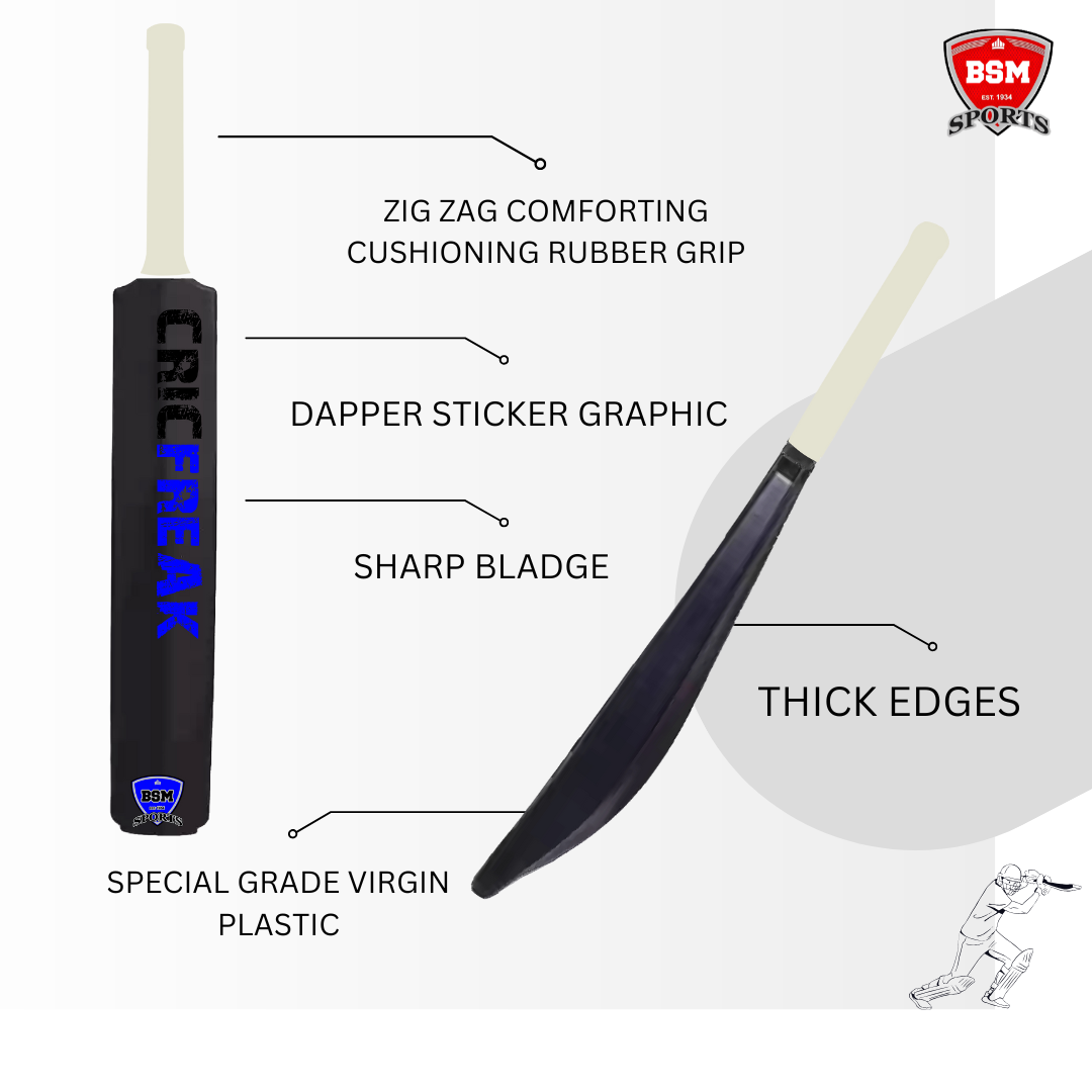 BSM Black CricFreak Polymer Bat - Image 4