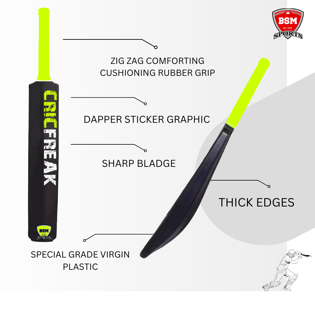 BSM Black CricFreak Polymer Bat - Image 3