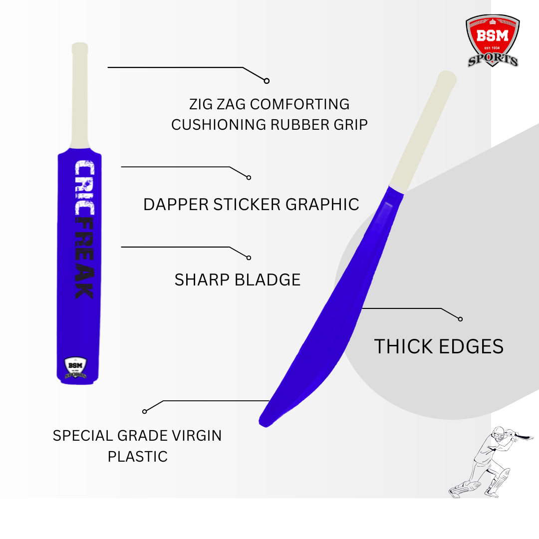 BSM Blue CricFreak Polymer Bat - Image 3