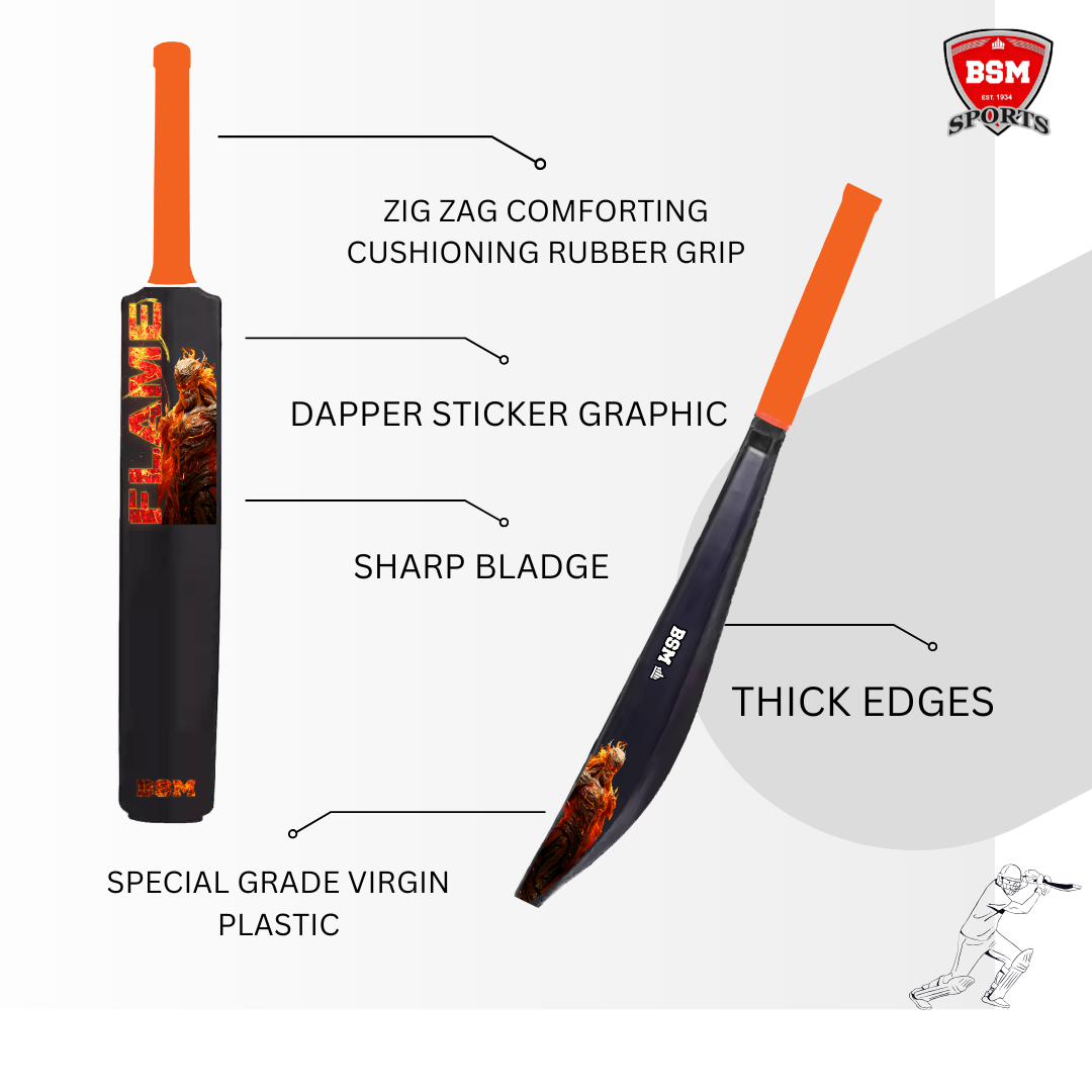 BSM Black Flame Polymer Bat - Image 4