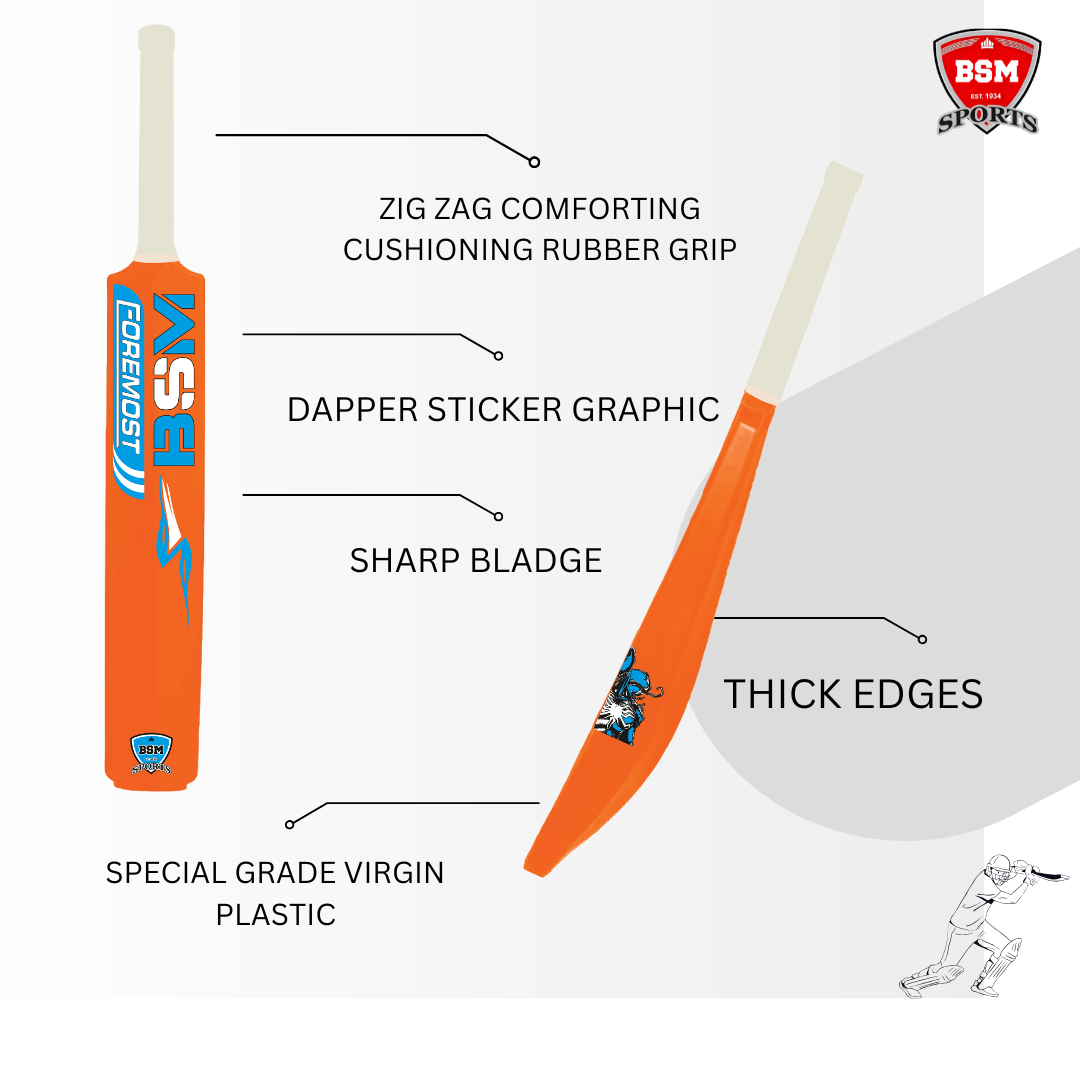 BSM Foremost Orange Polymer Bat - Image 3