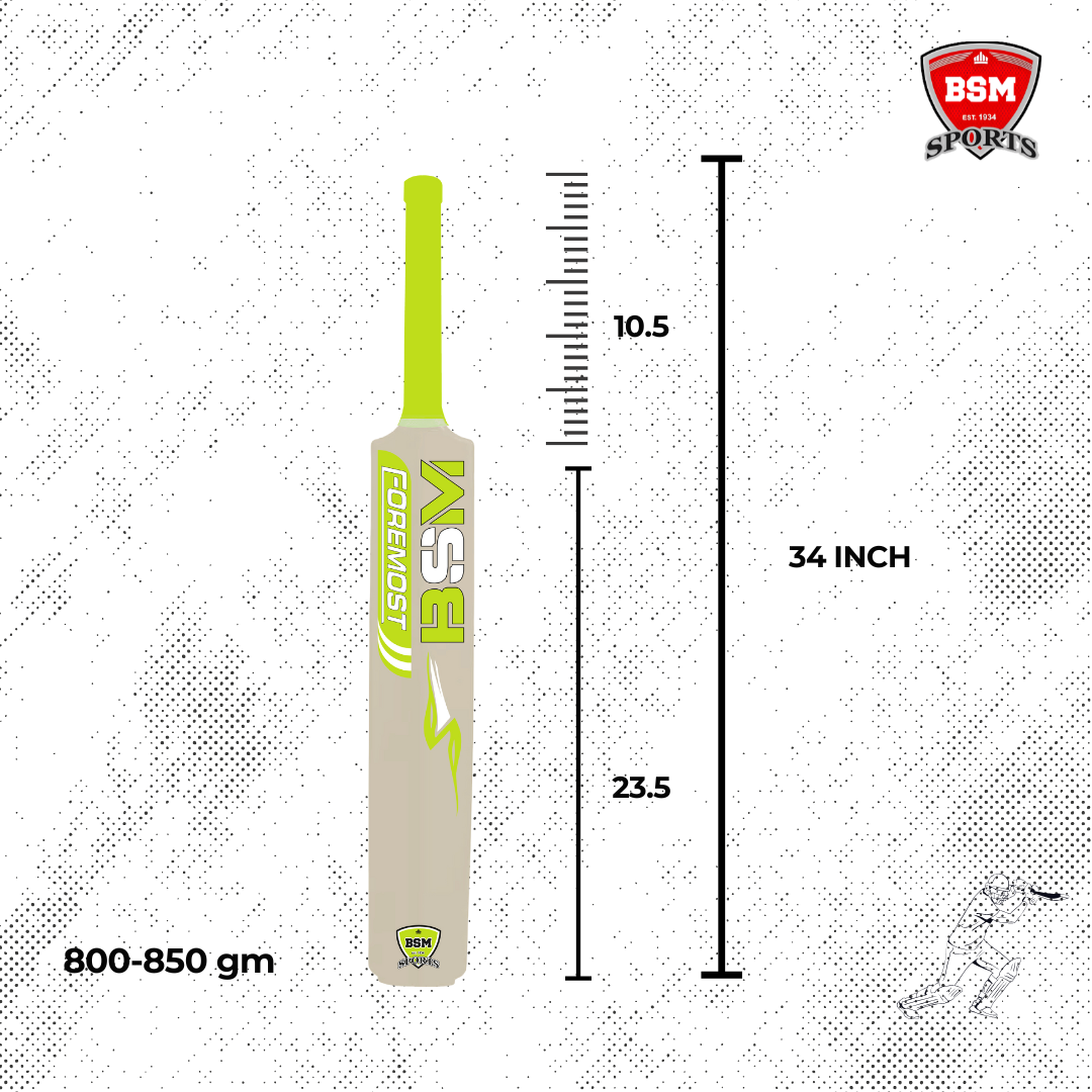 BSM White Foremost Polymer Bat - Image 4