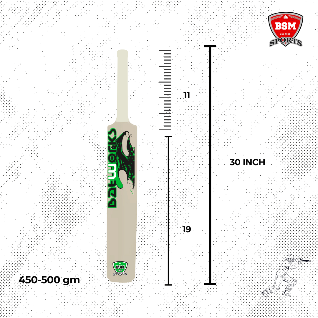 BSM White Batworks Polymer Bat - Image 2