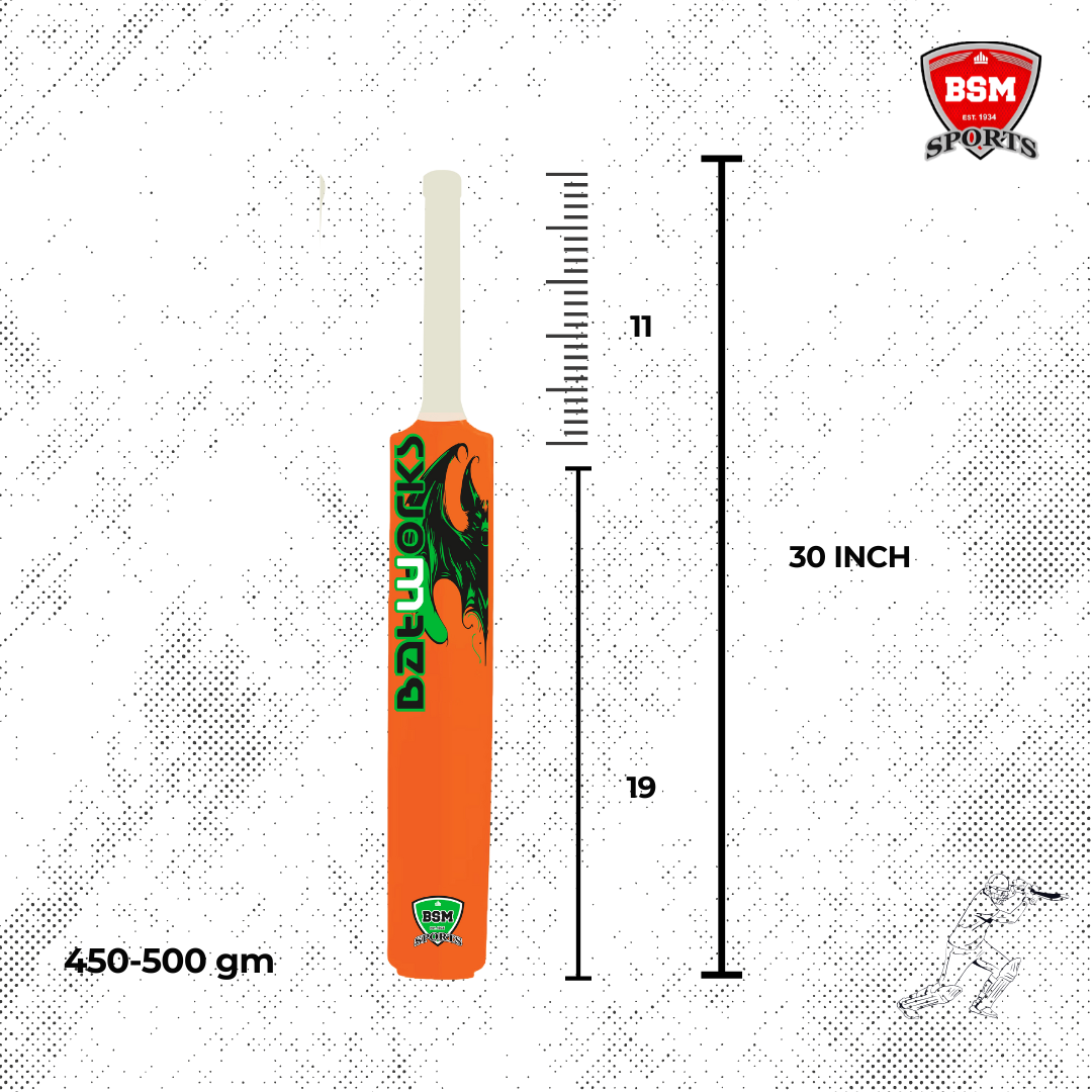 BSM Orange Batworks Polymer Bat - Image 4