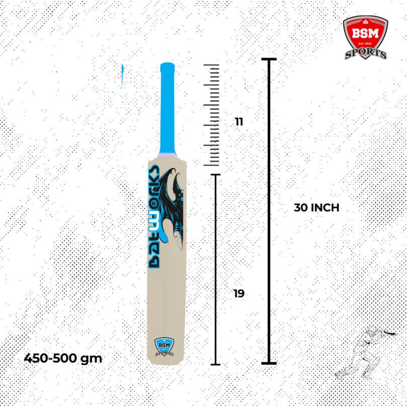 BSM White Batworks Polymer Bat - Image 4