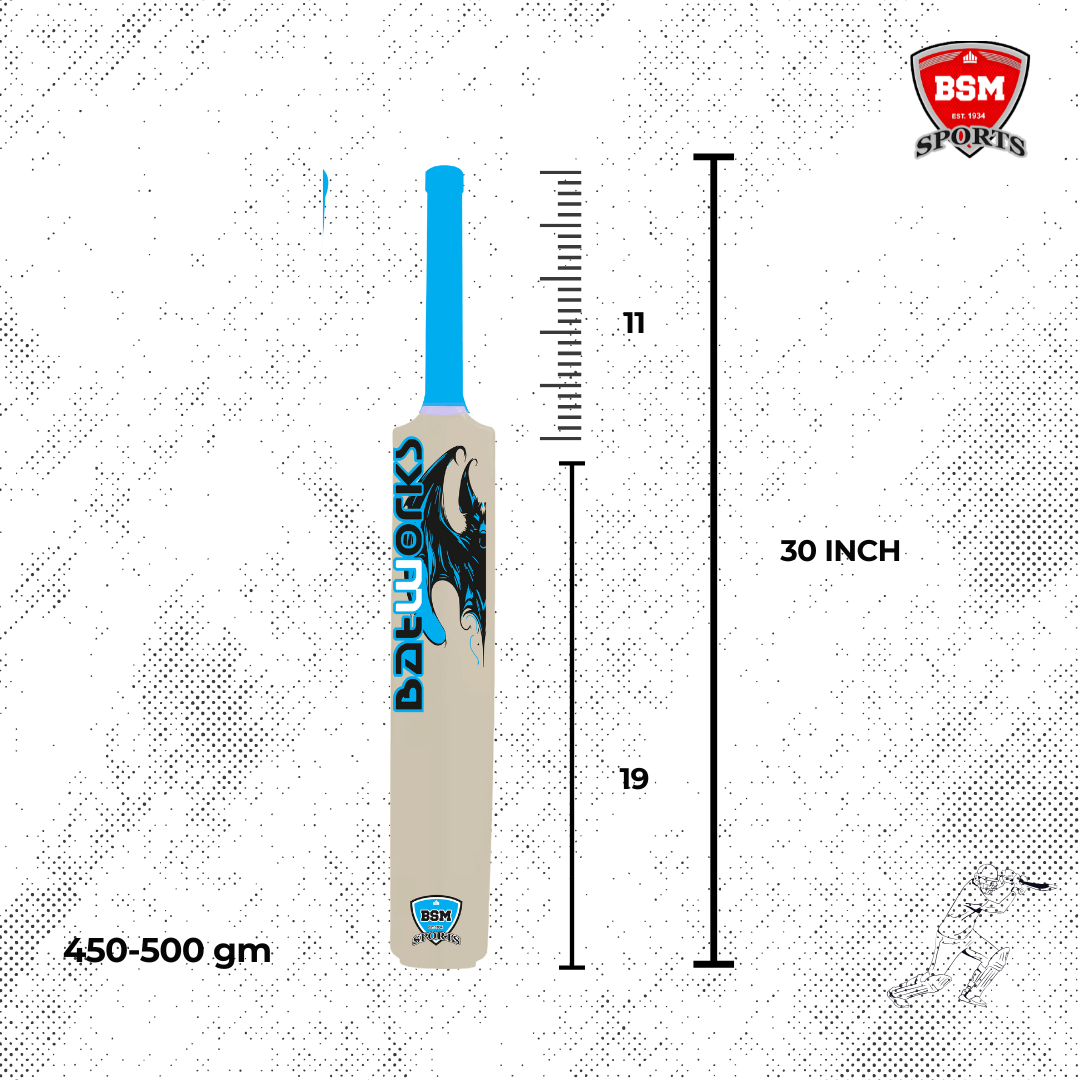 BSM White Batworks Polymer Bat - Image 4