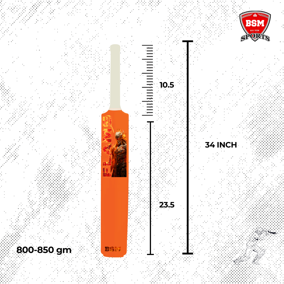 BSM Orange Flame Polymer bat - Image 4