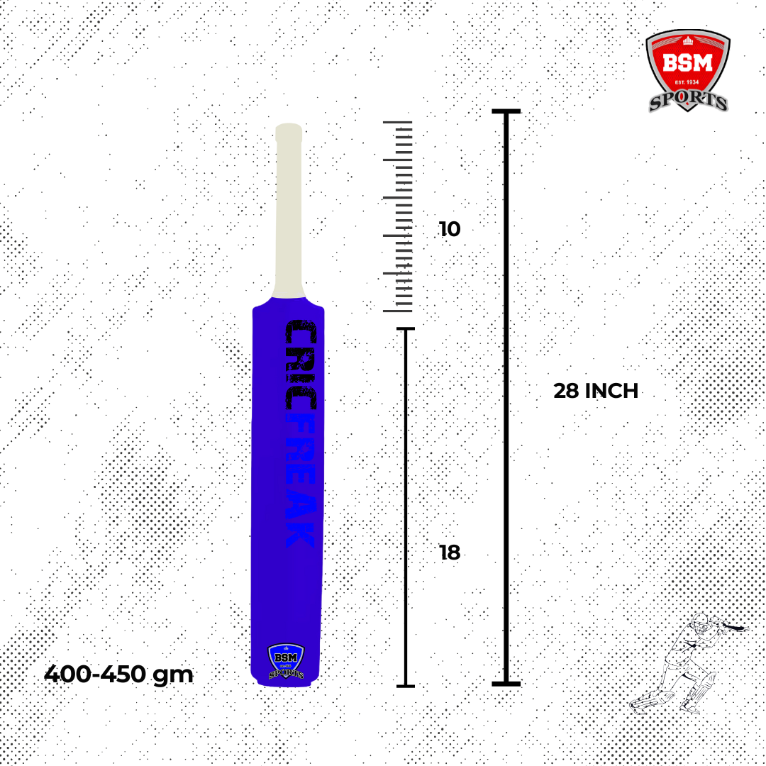 BSM Dark Blue CricFreak Polymer Bat - Image 2