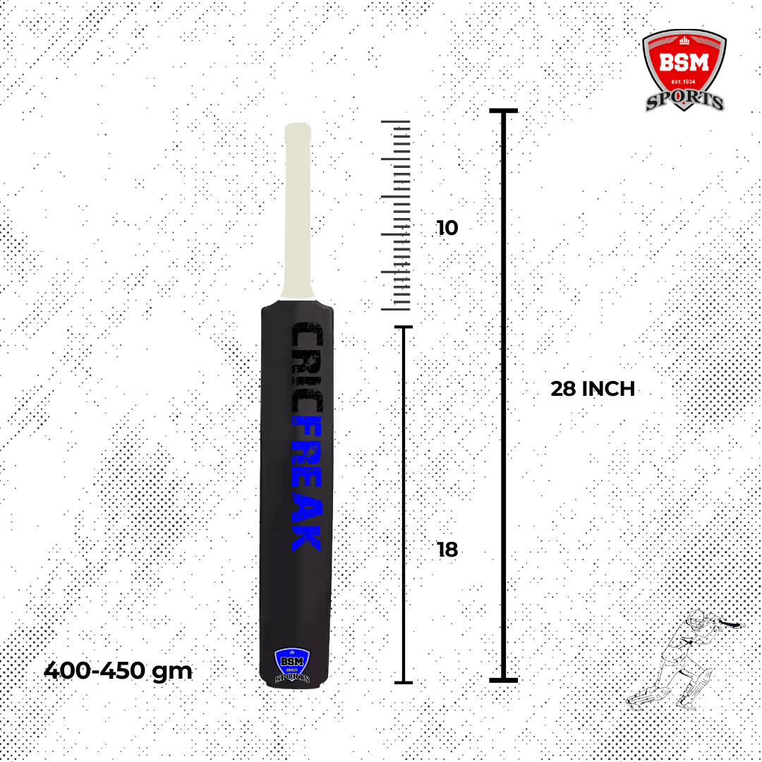 BSM Black CricFreak Polymer Bat - Image 3