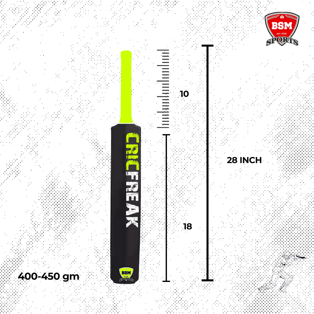 BSM Black CricFreak Polymer Bat - Image 2