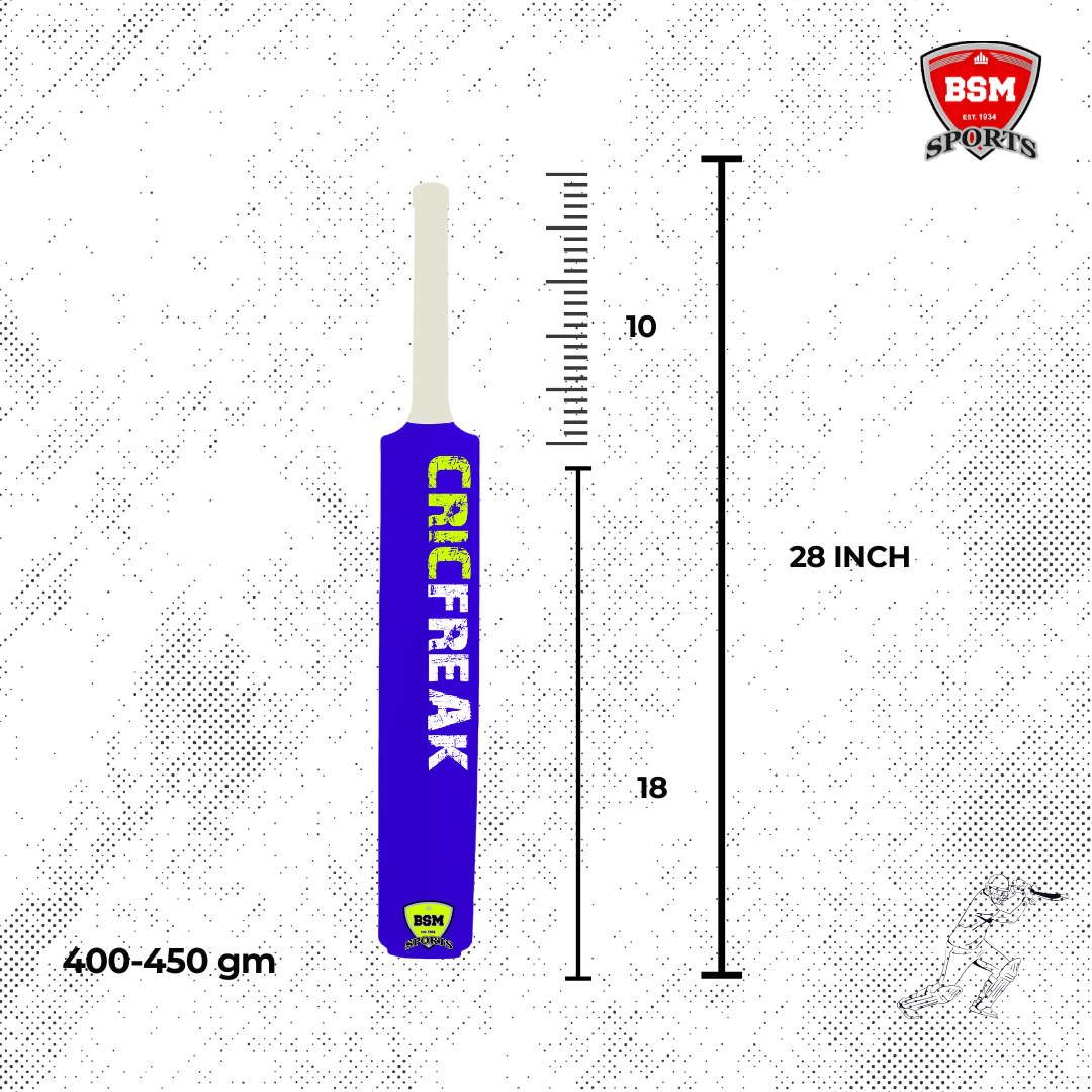 BSM Dark Blue CricFreak Polymer Bat - Image 4